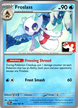 Pokemon Prize Pack Series 7 Froslass 053/167 - PLAY STAMP - Image 1