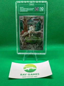 Pokemon TCG Meowth 106/094 Phantasmal Flames Illustration Rare Tag 10 Gem Mint - Image 1