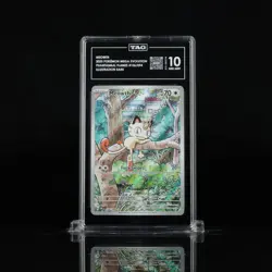 Pokemon TCG Meowth 106/094 Phantasmal Flames Illustration Rare Tag 10 Gem Mint - Image 3