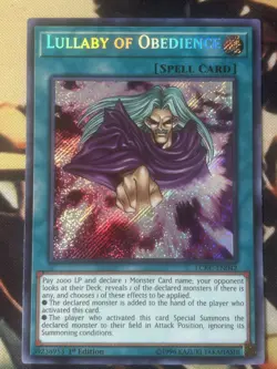 Yugioh: Lullaby of Obedience - LCKC-EN042 - Secret Rare - 1st Edition NM - Image 1