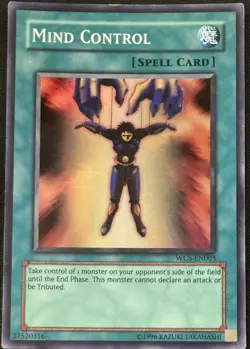 Yugioh Mind Control Unlimited Edition Super Rare WC5-EN003 LP - Image 1