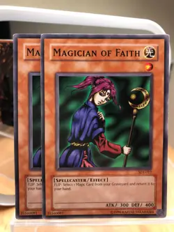 Yu-Gi-Oh! TCG 2x Magician of Faith, #SDJ-017 - Image 1