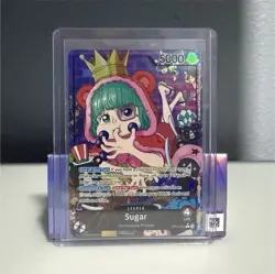 One Piece CCG Sugar Leader Foil OP10-003 Royal Blood 5000 Power Standard Size - Image 1