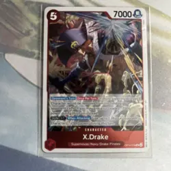 One Piece CCG X. Drake The Azure Sea's Seven R Foil OP14-016 NM - Image 1