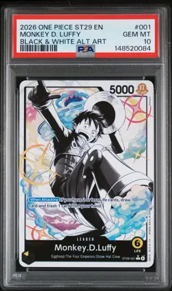 2026 ONE PIECE STARTER DECK ST29-EGGHEAD #001 MONKEY D. LUFFY PSA 10 - Image 1