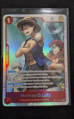 Monkey.D.Luffy - OP14-013 OP14-013 SR One Piece The Azure Sea's Seven Foil NM - Image 1