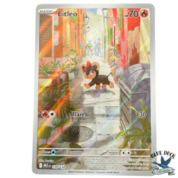 Litleo 139/132 Illustration Rare Pokemon Card Mega Evolutions - English TCG - Image 1