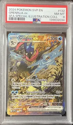 POKEMON CARD- SVP PROMO SPECIAL ILLUSTRATION COLLECTION #132 GRENINJA EX PSA 8 - Image 1