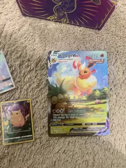 Lugia Flareon,Rayquaza, Hithomchan, Meowth Pikachu Pokemon Cards Lot - Image 2