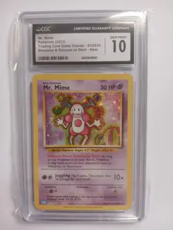 Mr. Mime CLB 013/034 Pokemon Card - CGC 10 GRADED GEM MINT - TCG Classic - Image 1