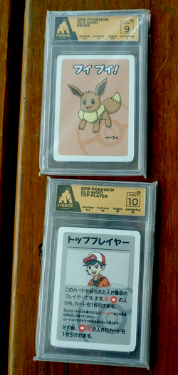 Eevee and Top - Pokemon Center Promo Rare Old Maid - Japanese Card graded 9.5/10 - Image 1