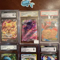Pokemon Big Graded Card Lot Of 10 PSA/Cgc/AGs Slabs Includes Grades 9’s To 10 - Image 2