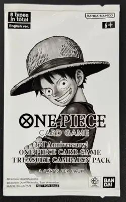 (54x) 3rd Anniversary One Piece Card Game Treasure Campaign Pack Promo OP-PR - Image 2