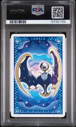 2016 POKEMON MOON PLAYING CARDS 10 OF CLUBS TAPU BULU PSA 10 - Image 2