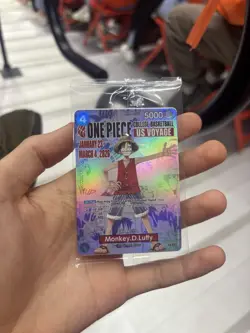 One Piece US Voyage College basketball Tour Limited Edition Luffy Trading card - Image 1