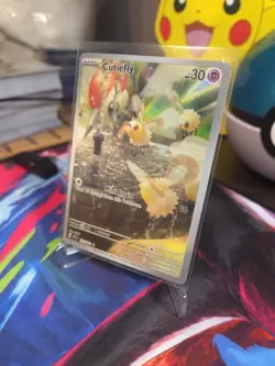 Pokemon TCG Cutiefly Illustration Rare Card 172/162 SV05: Temporal Forces - Image 3