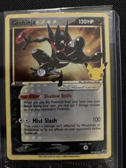 Pokemon TCG Greninja Star Gold Star Promo Card Sealed, #SWSH144 - Image 1