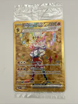 Cinderace ex 163 Sv: Scarlet & Violet Holo SEALED PROMO Pokemon Card - Image 1