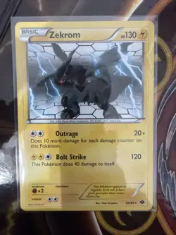 Pokemon TCG Zekrom Card Next Destinities 50/99, Regular Rare, Non-Holo - Image 1