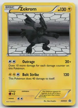 Pokemon Card Zekrom - Promo Black and White Promos BW005 - Image 1