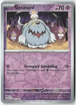 NM-Mint Greavard #042/091 Cosmos Foil Promo Pack Fresh Card Pokemon - Image 1