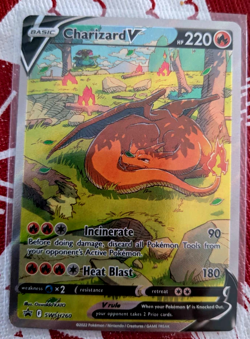 Pokemon TCG Charizard V SWSH260 Black Star Promo Card NM - Image 1