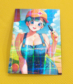 Bulma Anime ACG sexy Waifu Custom Beauty Custom Holo Card - Image 1