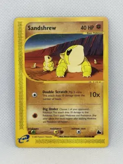 Sandshrew 92/144 Pokemon Trading Card Game eCard Skyridge Near Mint TCG NM/MINT - Image 1