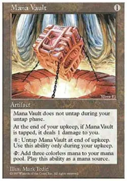 MTG English Mana Vault NM Normal 5th Edition - Image 1