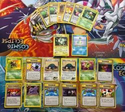 Vintage Pokemon Card Lot WOTC Holo Banned Cards Etc Snorlax Lapras - Image 1
