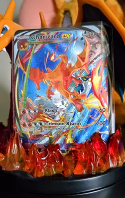 ~ Pocket Pokemon Charizard ex Immersive Illustration Textured Art Card Holo ~ - Image 1