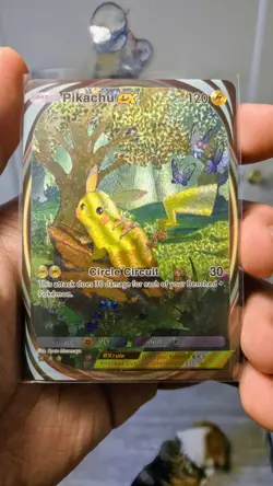 ~ Pocket Pokemon Pikachu ex Immersive Illustration Textured Art Card Holo ~ - Image 1