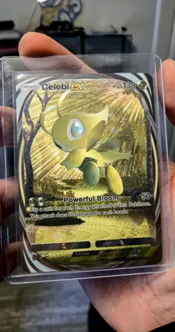 ~ Pocket Pokemon Celebi ex Immersive Illustration Textured Art Card Holo ~ - Image 1