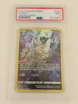 Mew Full Art Ultra Rare GG10/GG70 Crown Zenith Galarian Gallery Holo 60 HP Card - Image 1
