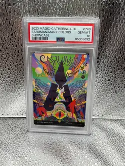 2023 MTG LTR Saruman of Many Colors #743 (M) Lord Of The Rings -GEMMINT - PSA 10 - Image 1