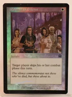 MTG - [ Moment of Silence ] FOIL - NM! Mercadian Masques Magic the Gathering - Image 1