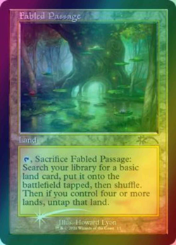 1x FOIL Fabled Passage Retro Frame Wizards Play Network 2021 NM MTG - Image 1