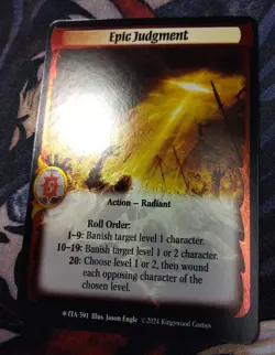 Epic Judgment * Foil * Warlord Into The Accordlands - Image 2