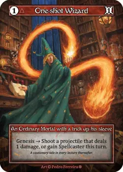 FOIL Sorcery Contested Realm - One-shot Wizard (Foil) - Gothic (GT) - Image 1