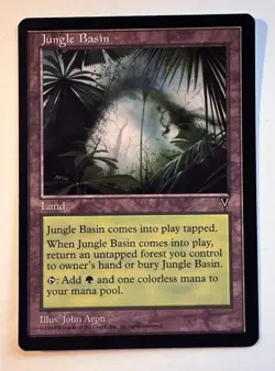 Jungle Basin blank artist proof MTG Visions artist John Avon SOLD AS IS - Image 1