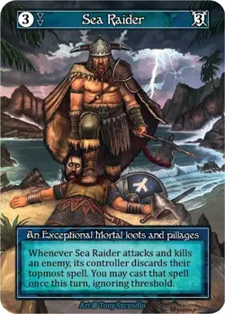FOIL Sorcery Contested Realm - Sea Raider (Foil) - Beta (B) - Image 1