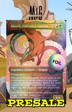 Klauth Unrivaled Ancient PRESALE ✨ Borderless FOIL ✨ MTG D&D Secret Lair NM 2499 - Image 1