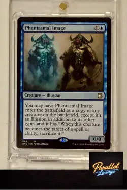 Phantasmal Image RARE #89 Commander: Adventures Forgotten Realms AFC Magic MTG - Image 1
