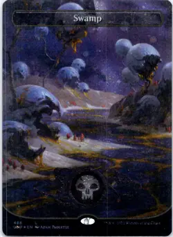 Swamp (Borderless) (Galaxy Foil) | Foil | UNF | 488 | LP | 2022 | Adam Paquette - Image 1