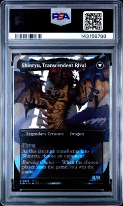 2025 MTG FINAL FANTASY SHINRYU TRANSCENDENT RIVAL/ZENOS YAE GALVUS PSA 10 - Image 2
