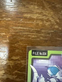 Nidoking Pokemon Card Japanese Nintendo Rare No. 034 Carddass Bandai 1997 Played - Image 2