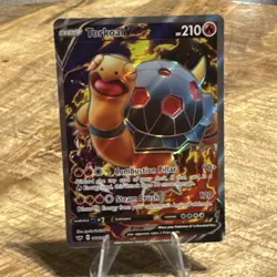 Torkoal V 188/202 Sword & Shield NM Full Art Ultra Rare Pokemon Card - Image 1