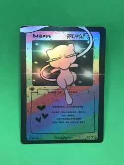 Meow (Mew) 7/7 Breakout - 1st Edition Pokederp First Print Fan Art Set - Pokemon - Image 1