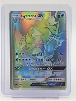 GYARADOS GX 2017 POKEMON S & M CRIMSON INVASION SECRET RARE 112/111 Q4765 - Image 1