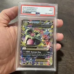 2015 Pokemon XY M Tyranitar EX 43/98 XY - Ancient Origins Holo PSA 9 - Image 2